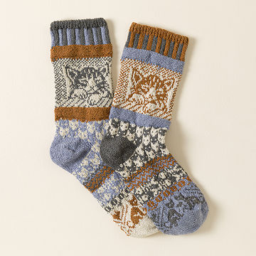 Cozy Cat Socks as an example of Uncommon holiday gifts for easy stocking stuffers